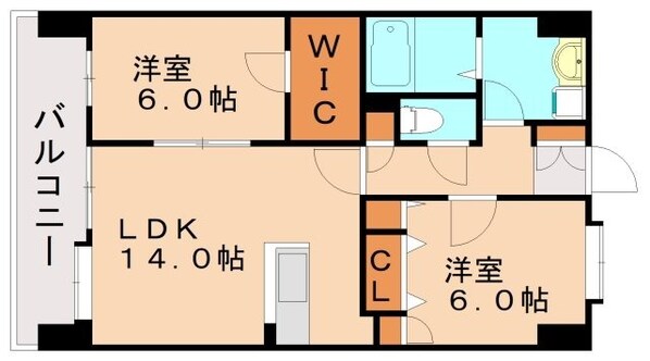 ソレアード空港南の物件間取画像